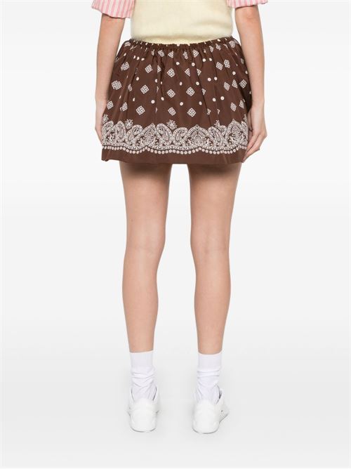 Paisley Print Mini Skirt MIU MIU | MG240416Z5F0324